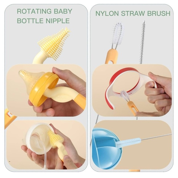 NIB Baby Bottle Brush and Drying Rack with Bottle Brush - Picture 12 of 14